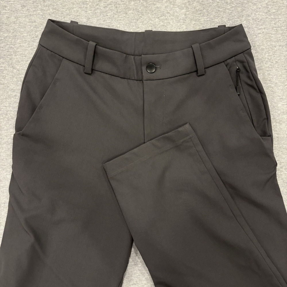 Lululemon Commission Pants Mens 30 (Fit 29x30.5) Gray Ripstop Chino Trousers